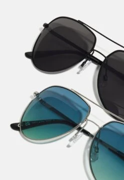 Pier One 2 PACK - Sonnenbrille - Black/blue -Pier One Store 0536698a6dde466ab05cd7db74609b09