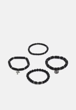 Pier One 5 PACK - Armband - Silver-coloured, Black 12 Pier One 5 PACK - Armband - Silver-coloured, Black -Pier One Store 08e118c931a644e4998f3b1a57086908