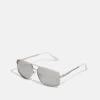 Pier One UNISEX - Sonnenbrille - Silver-coloured, Black -Pier One Store 1103c68edb364b7cbf3808eb9b09d166