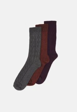 Pier One 3PACK - Socken - Dark Green/orange/bordeaux -Pier One Store 1189c863a8cb47e6809f3af9086f140f 1