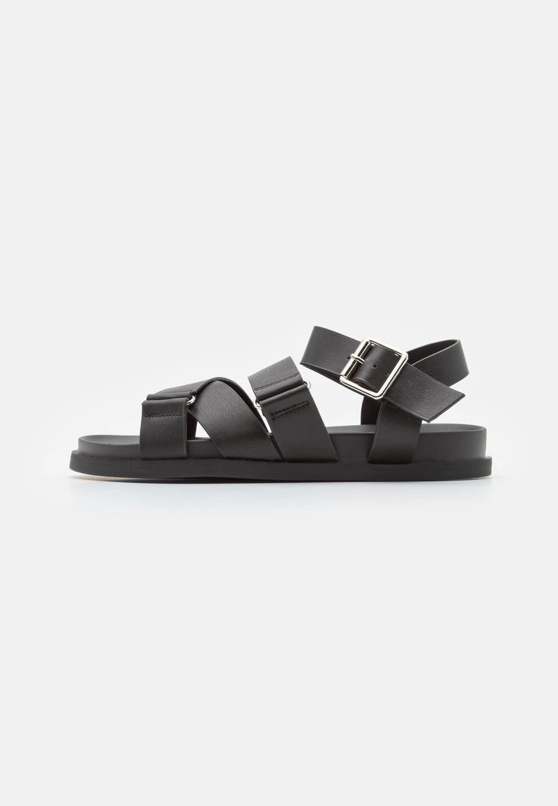 Pier One UNISEX - Riemensandalette - Black 3 Pier One UNISEX - Riemensandalette - Black