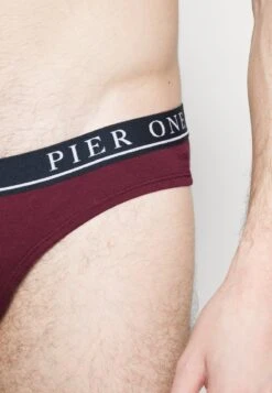 Pier One BRANDED WAISTBAND BRIEFS 3 PACK - Slip - Dark Blue /green/bordeaux -Pier One Store 208437927cd54529b2ae47a824e20a21