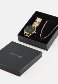 Pier One SET - Uhr - Gold-coloured -Pier One Store 259314e335c54499a18a1d7bf0eb6f1e