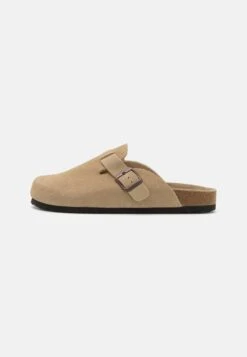 Bestseller 1 Pier One LEATHER UNISEX - Clogs - Beige