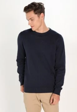 Pier One BASIC CREWNECK - Strickpullover - Dark Blue -Pier One Store 329922927e9b4f2e90d457cc0511bf45 1