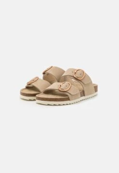 Pier One LEATHER - Pantolette Flach - Beige -Pier One Store 5e6f22e4ce4b4fad8910aecdf2f52ef9