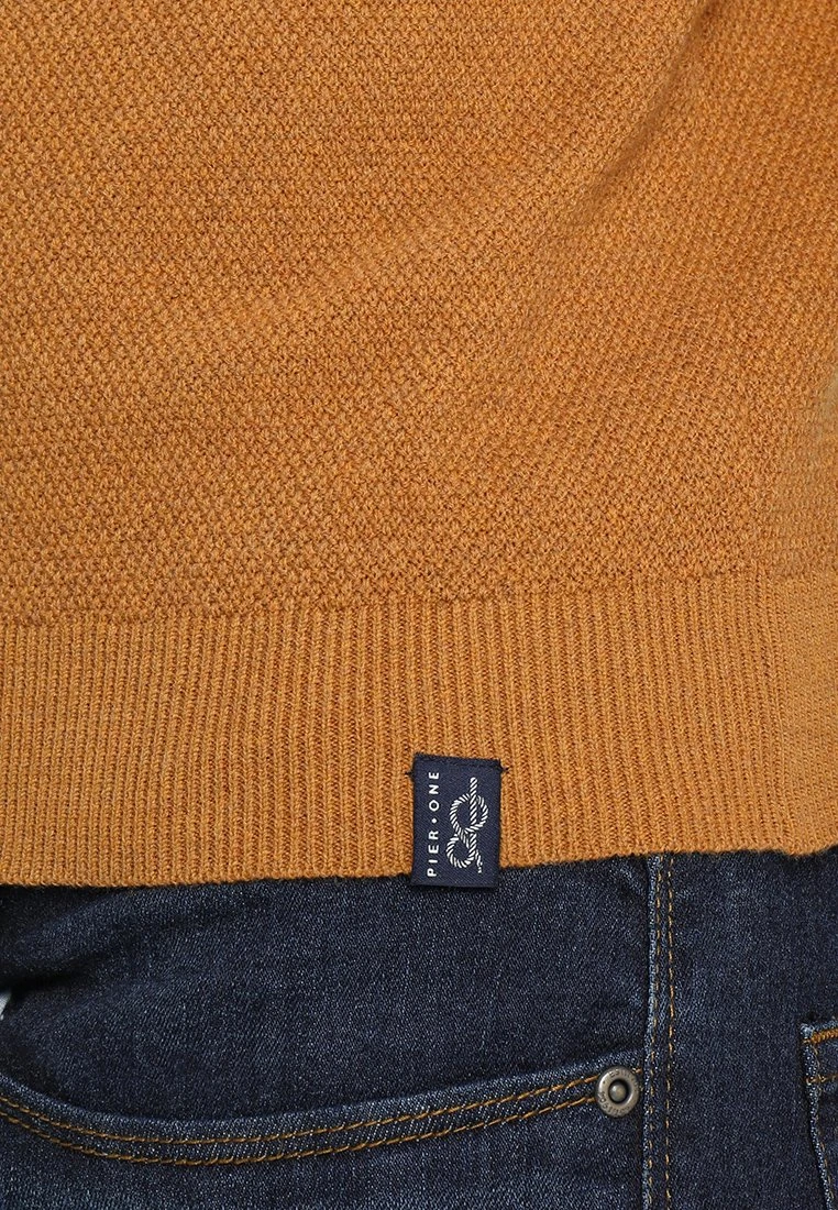 Pier One Strickpullover - Mottled Dark Yellow 8 Pier One Strickpullover - Mottled Dark Yellow – Bild 6