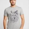 Pier One T-Shirt Print - Mottled Grey