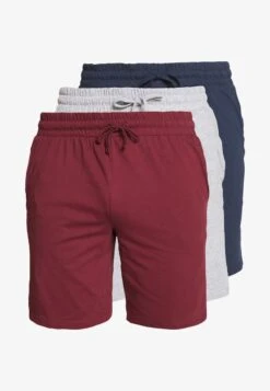 Pier One 3 PACK - Nachtwäsche Hose - Dark Blue/mottled Grey -Pier One Store 7fdf46a671ba44ecb23e44e86e8b7ff9