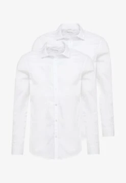 Pier One 2 PACK - Businesshemd - White -Pier One Store 80b0853fe93b4ce78b05673341572c11