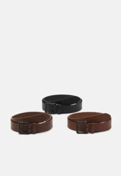 Pier One 3 PACK UNISEX - Gürtel - Black/brown /cognac -Pier One Store 88ed98c354f84bff9b43540293b418f9 2