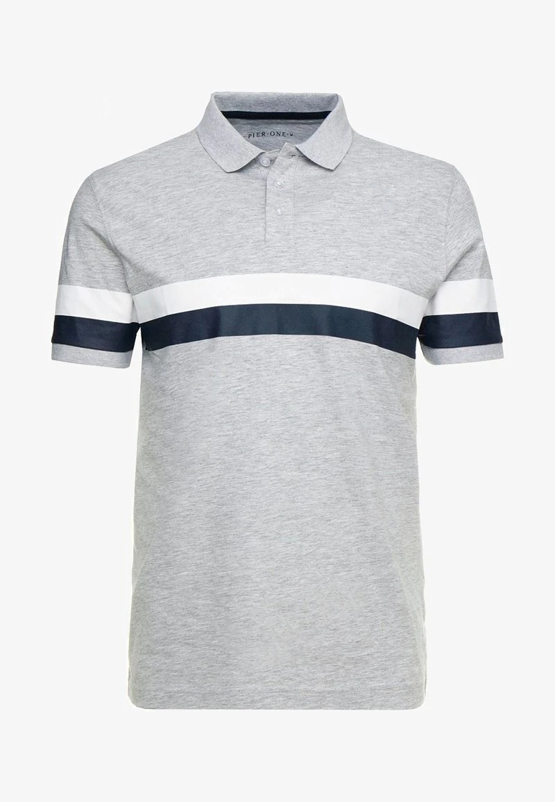 Pier One Poloshirt - Mottled Light Grey 7 Pier One Poloshirt - Mottled Light Grey – Bild 5