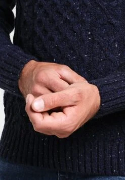 Pier One Strickpullover - Mottled Dark Blue -Pier One Store a048db5e31ba4f3589df0abe92fd4cb7