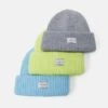 Pier One UNISEX 3 PACK - Mütze - Grey, Neon Green, Light Blue -Pier One Store a6d4d1e9448d49d29e1f261472915c8c