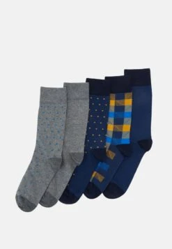 Pier One 5 PACK - Socken - Yellow/dark Blue/grey -Pier One Store b007253874864f13810eb266ab954999 2