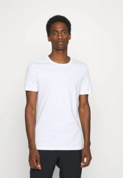 Pier One T-Shirt Basic - White/dark Grey/black -Pier One Store ccaba947dedd40308da766d1715b11fa