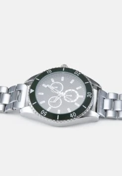 Pier One UNISEX - Uhr - Silver-coloured/green -Pier One Store cd939269d4a648bcae4e5d43b23c8847