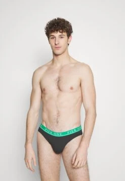 Pier One BRANDED WAISTBAND BRIEFS 3 PACK - Slip - Black -Pier One Store ce9530d43d744385b55479d22aaeaad2
