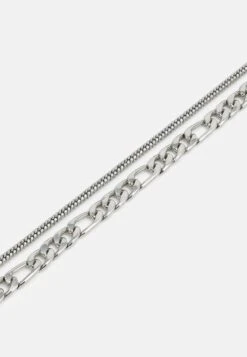 Pier One UNISEX 2 PACK - Halskette - Silver-coloured -Pier One Store cf6f08890df94452960c4e8f7f3ae2ef