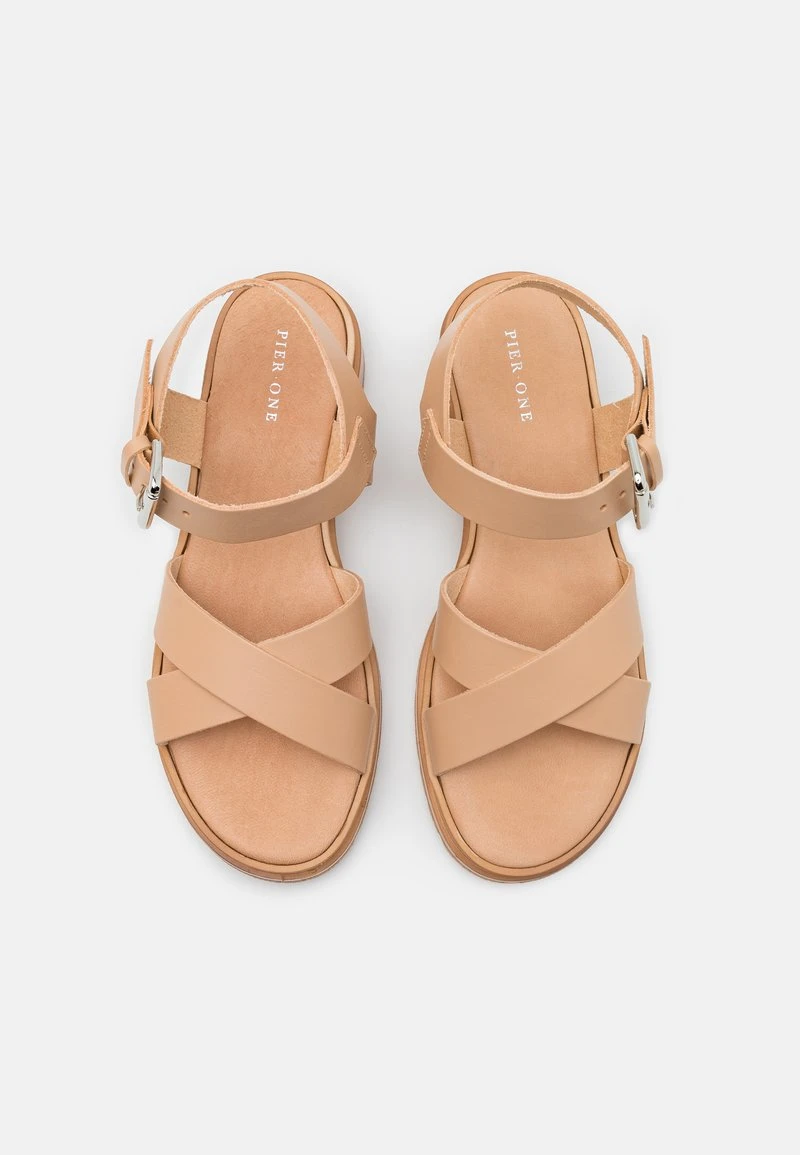 Pier One LEATHER - Riemensandalette - Beige 8 Pier One LEATHER - Riemensandalette - Beige – Bild 6