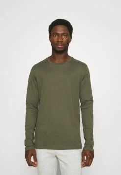 Pier One 2 PACK - Langarmshirt - Olive/dark Blue -Pier One Store fbf130aeedee491594c388dc1fd3399d